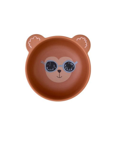 Melamin Kinderschale Monkey, mattes Finish