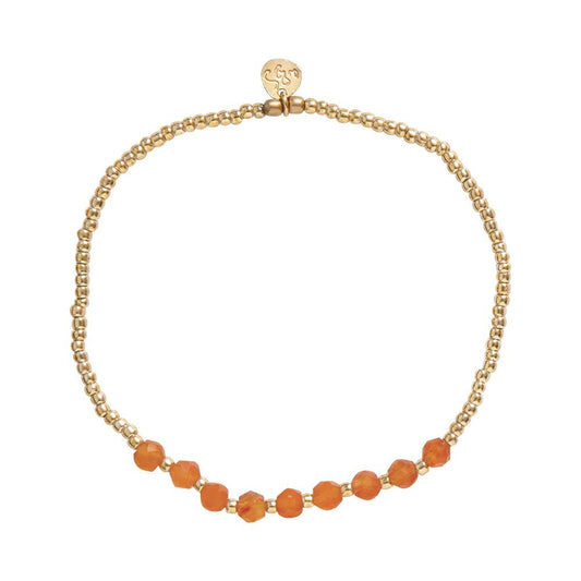 Armband PROUD Karneol Gold