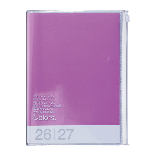 A5 Kalender 2027 COLORS, Purple