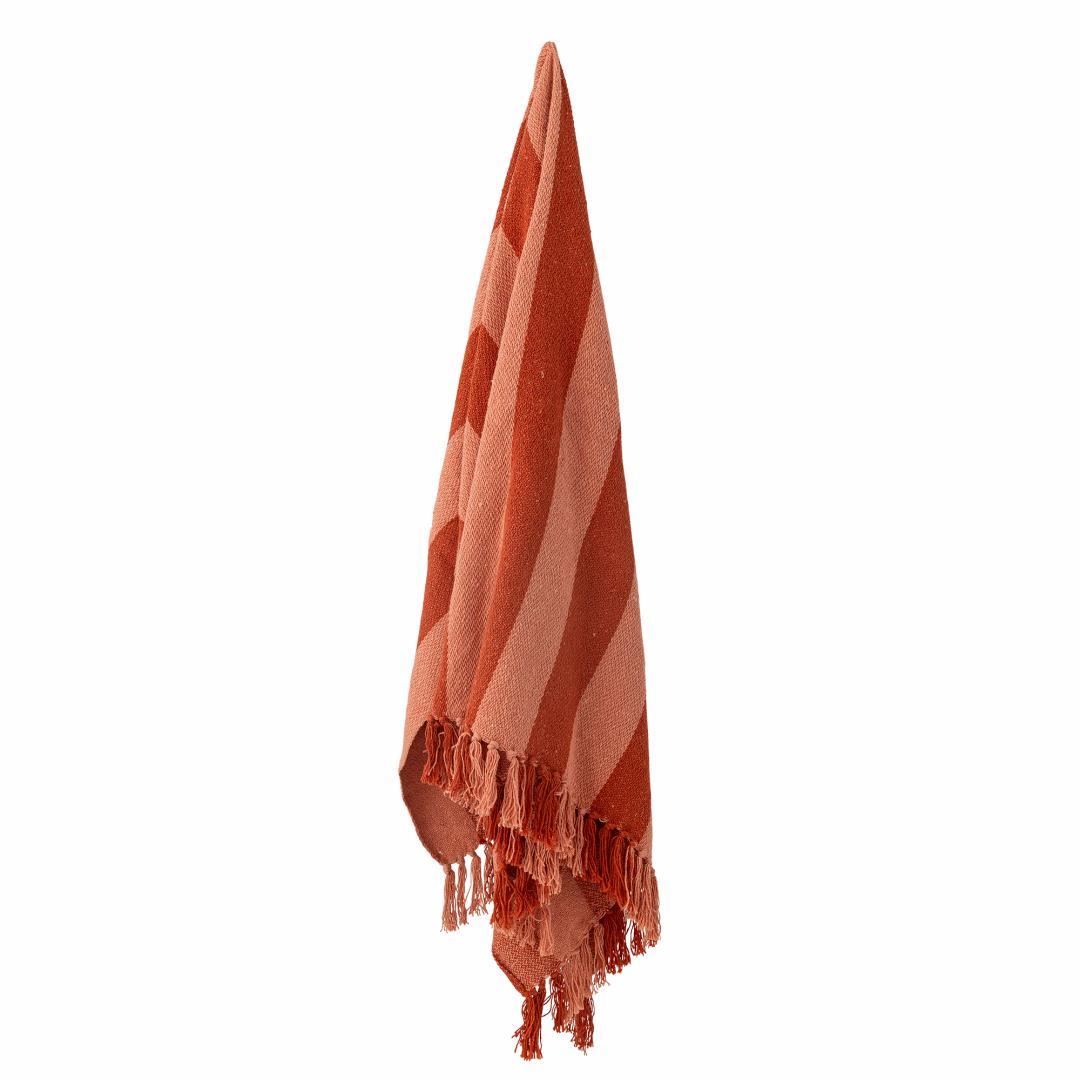 Decke aus recycelter Baumwolle Frello Orange