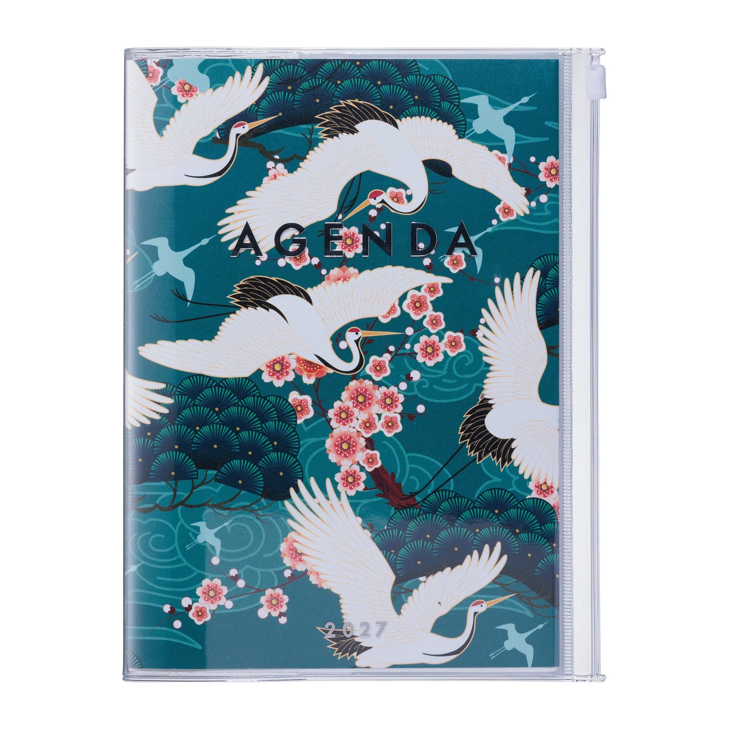A5 Kalender 2027 JAPAN, Birds Green