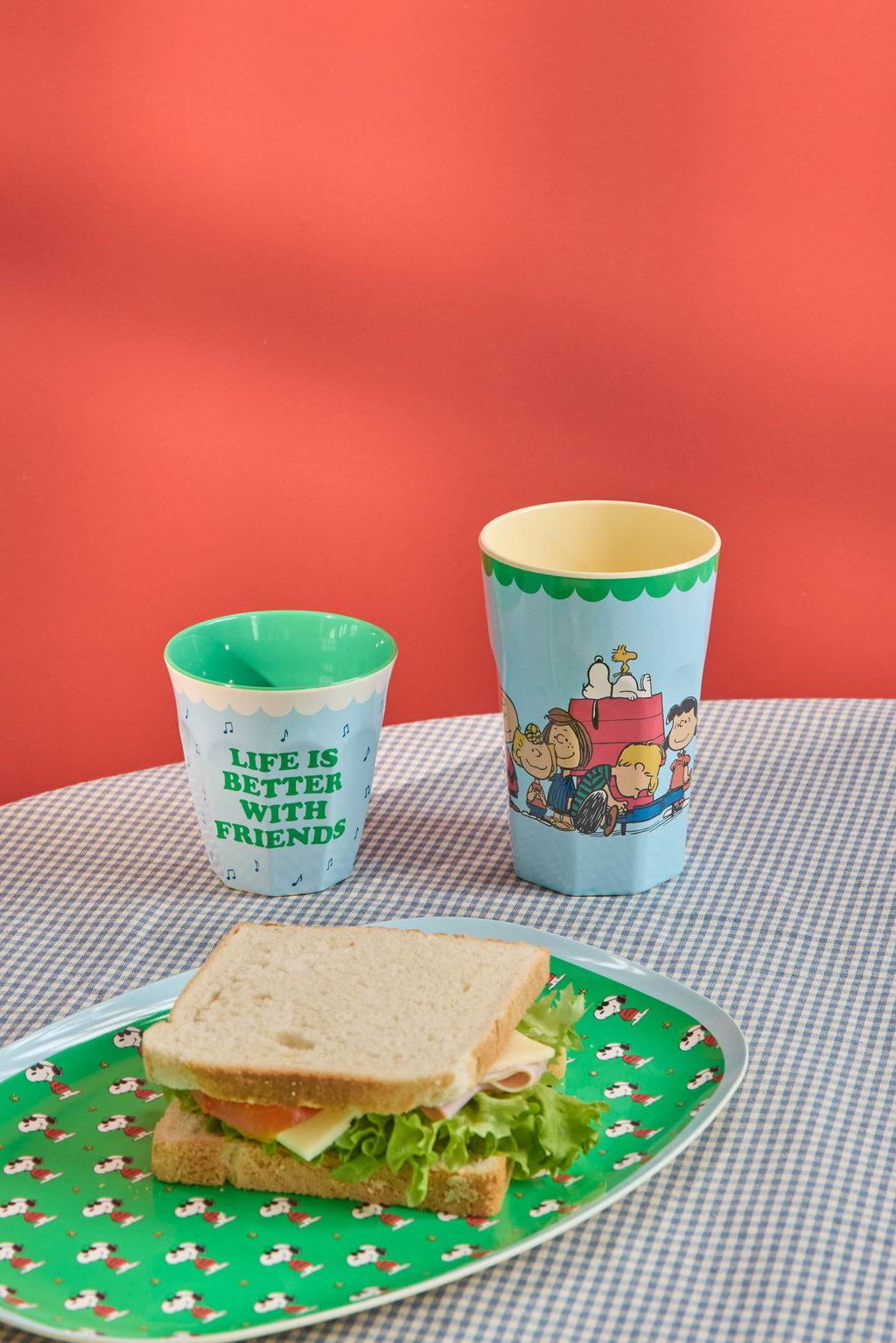 Melamin Becher Snoopy Soft Blue