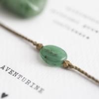 Armband Karte Gemstone Aventurin