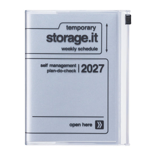 A6 Kalender 2027 STORAGE.IT, Silver
