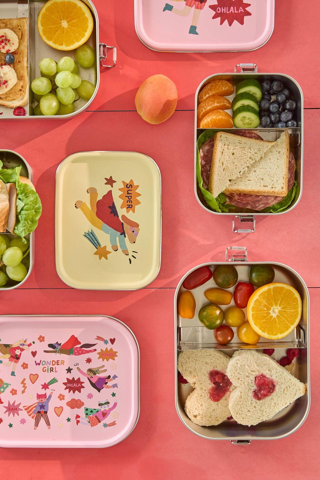 Edelstahl Brotdose Hero Cream