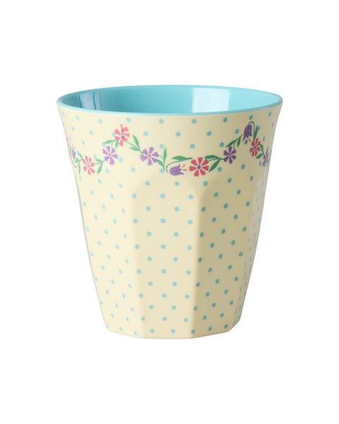 Melamin Cup Dots and Flowers