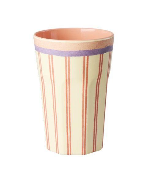 Melamin Latte Cup Stripey Love