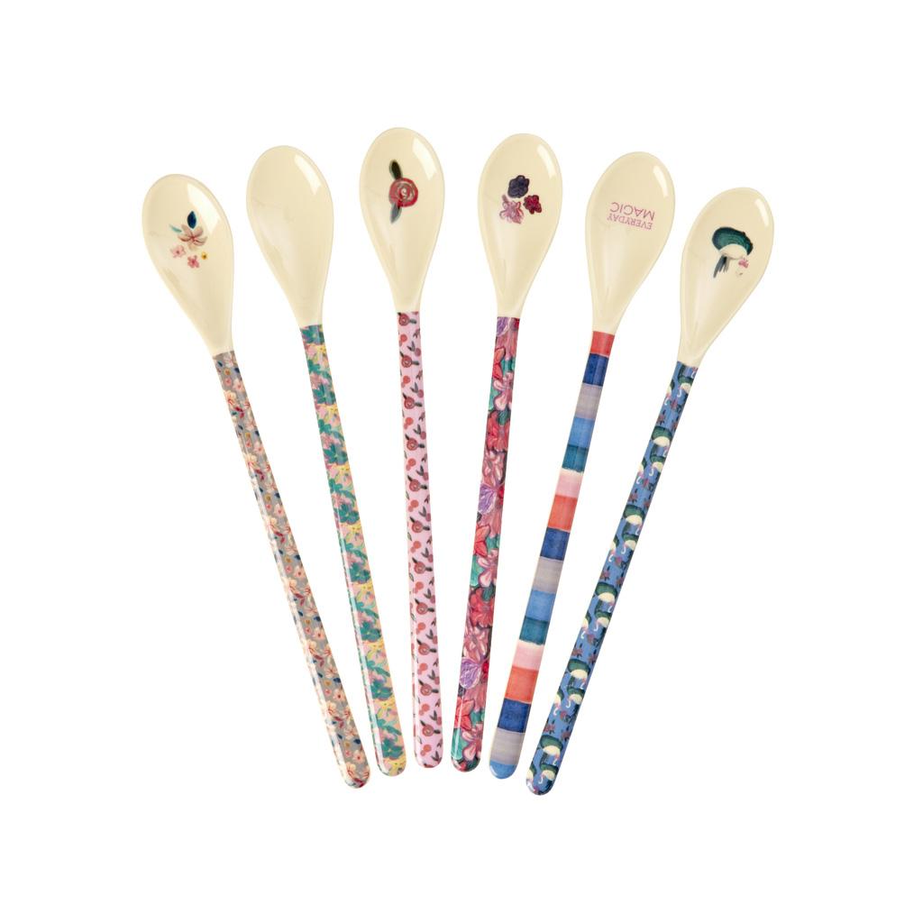 Melamin Latte Löffel A New York Minute Prints 6er Set