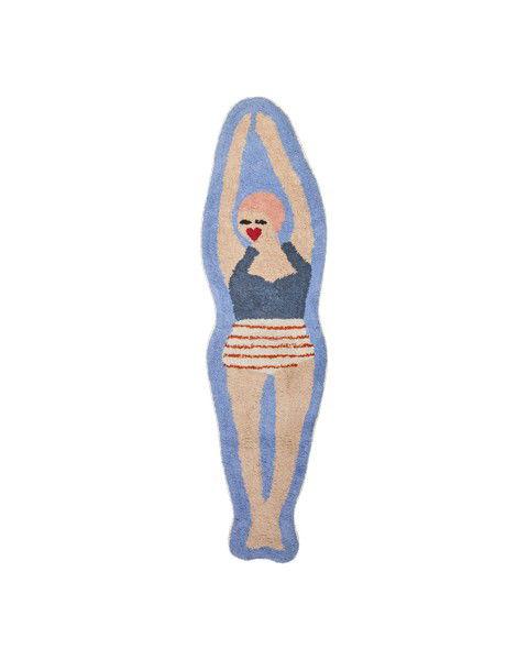 Fußmatte Retro Swimster Blau